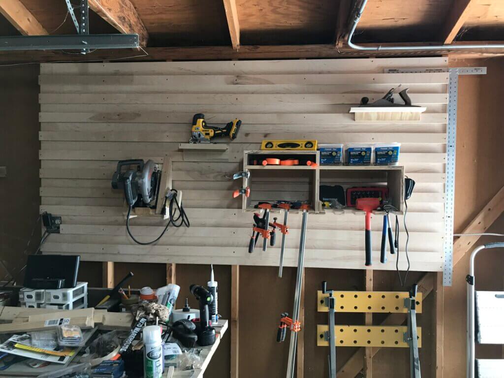 I made a french cleat wall – Wood Rather DIY