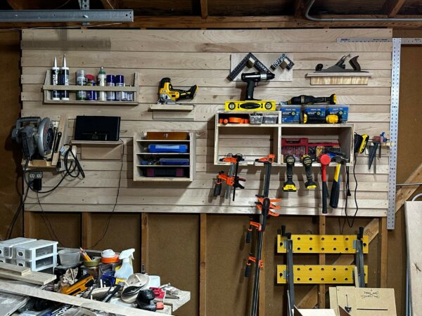 I made a french cleat wall – Wood Rather DIY